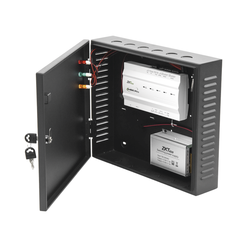 INBIO160PRO20K Controlador de Acceso / 1 PUERTA / Funcion ADMS PUSH Incluida / Alta Seguridad / 3 Años de Garantía / Biometría Integrada / 20,000 Huellas / Software de integración ZKBioSecurity
