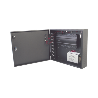 Controlador de acceso / 4 PUERTAS / Biometría Integrada / Hasta 3,000 Huellas / 30,000 Tarjetas / Incluye Gabinete y Fuente de Alimentación 12Vcc/5A compatible con ZKACCESS 3.5 - Toer