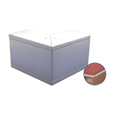 INKA-100-EE Esquinero exterior de aluminio,  para canaleta INKA100 (8110-80001)