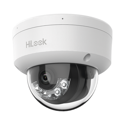 [Dual Light] Domo IP de 2 Megapixel (1080p) / Lente 2.8 mm / 20 mts IR + 15 mts Luz Blanca / Micrófono Integrado / ACUSENSE Lite / Uso en interior / PoE / dWDR / H.265+ / ONVIF - Toer