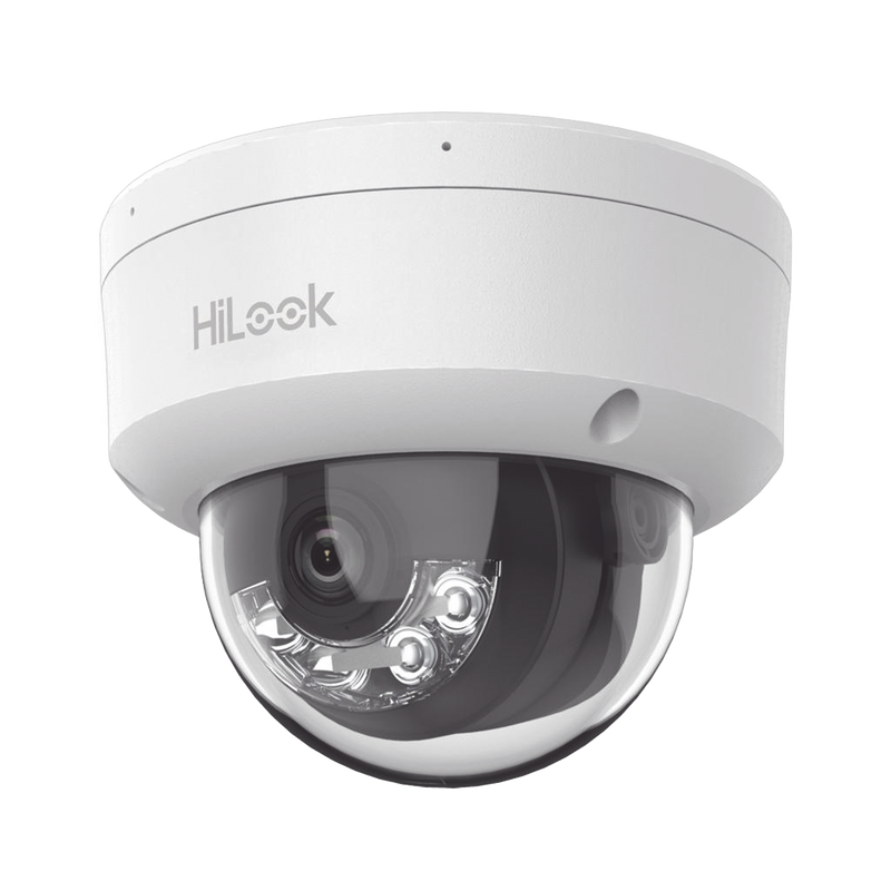 IPC-D120HA-U HiLook Series / Domo IP de 2 Megapixel (1080p) / Lente 2.8 mm / 30 mts IR / Micrófono Integrado / Exterior IP67 / PoE / dWDR / H.265+ / ONVIF