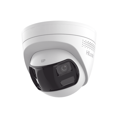 [Dual Light] Turret IP 8 Megapixel / Imagen Panorámica 180°/ PoE / Micrófono y Bocina Integrado / Exterior IP67 / Audio Bidireccional / Alarma Visual y Auditiva Integrada / Smart Supplement Light / Micro SD 512 GB - Toer