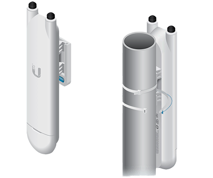 UBIQUITI UAP-AC-M - UniFi Mesh AC: Access Point para exteriores con doble banda 802.11ac, MIMO 2x2, potencia de 20 dBm, hasta 1167 Mbps. Incluye Inyector PoE