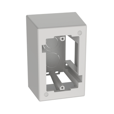 Caja de Pared Superficial de 1 Pieza, Uso Universal con Placas de Pared, con Cinta Adhesiva, Color Blanco