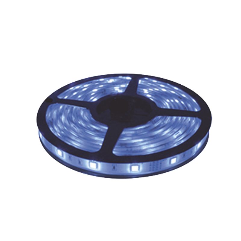JLTL-5050-IP20 Tira Led de 5 m / Color Azul / Uso Interior / Potencia 22 W / 900 lm/ 12 V CD / IP 20.