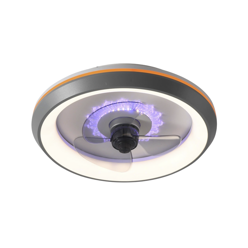 JLV-012 Ventilador de Techo con Luminario LED de  110 V CA 50/60 Hz /  88 W /4500 Lm / 6500 - 4 000 - 2 700 K /6 Tonos de Luz / 500 mm / 6 Velocidades / Dimeable.