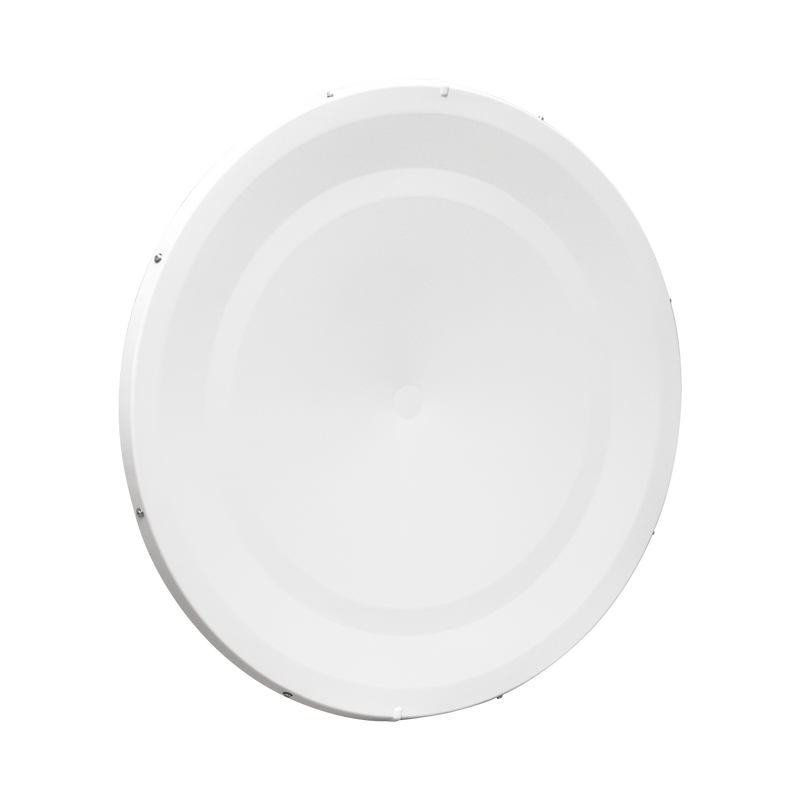 Antena Direccional de Alto Rendimiento/ Parábola profunda para mayor aislamiento al ruido  / 3 ft / 4.9 a 6.1 GHz / Ganancia de 32.1 ± 1 dBi / Soporte de acero inoxidable / polaridad en 90 ° y 45 ° / Incluye montaje.