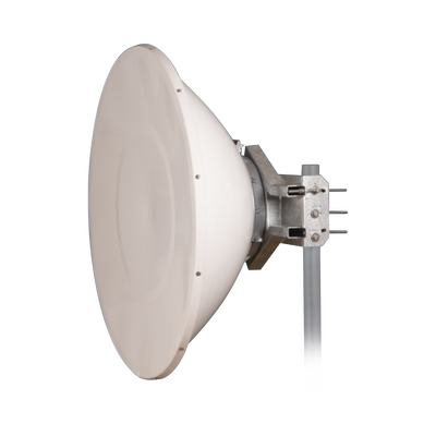 Antena Direccional de Alto Rendimiento / 35.5 ± 1 dBi  / 4 ft / 5.9-7.125 GHz / Conectores RP-SMA / Alto Aislamiento al Ruido / Fácil Montaje y herraje de acero inoxidable /  Radomo Incluido - Toer