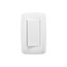 Apagador Sencillo de 127 V 10 A /Color Blanco. - Toer