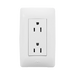 Contacto Dúplex de 127 V~60 Hz 15 A / Color Blanco. - Toer