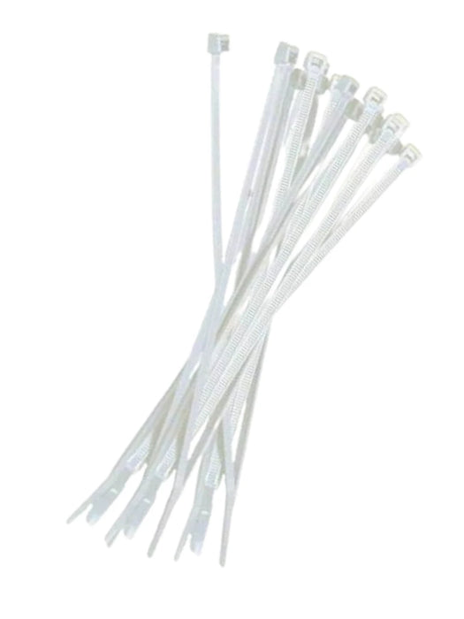TCE LMG-SZS4X200B - Cincho de Nylon Color Blanco, Bolsa con 100 piezas, Medida 3.6mm Ancho X 200mm Largo, Certificación UL 94V-2