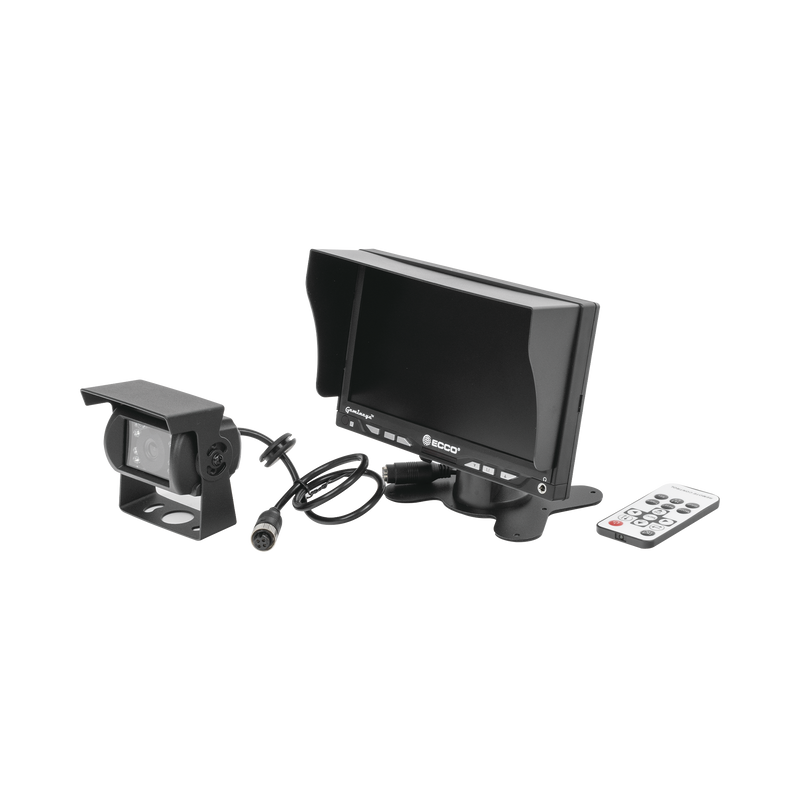 K7000B Sistema Profesional Alámbrico  de Cámara de Reversa y Monitor para Vehículos de Trabajo y Montacargas