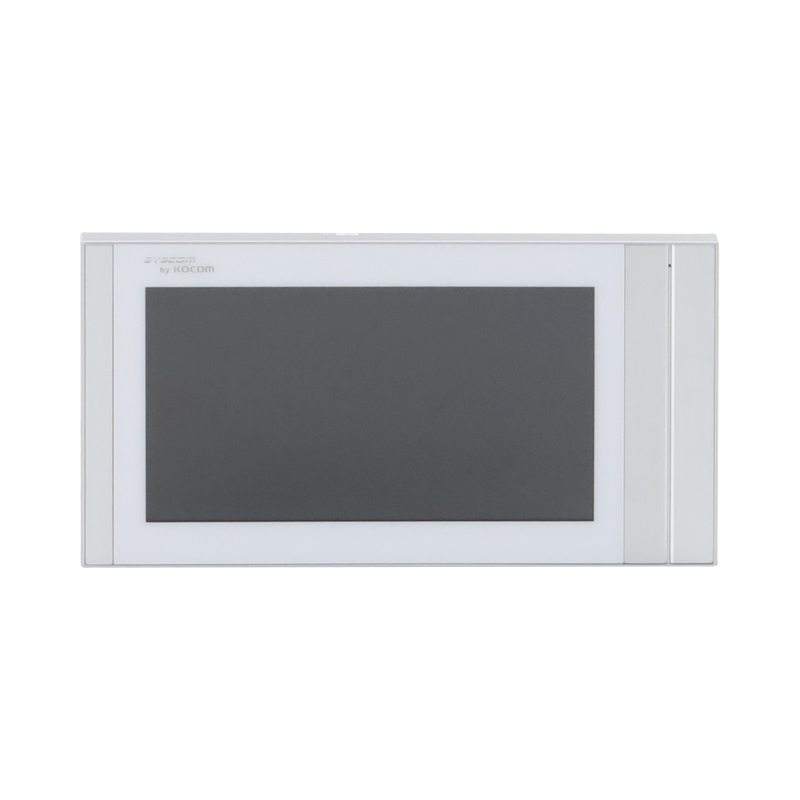 Monitor Analógico LCD de 7 1080p (Full HD) a Color / Touch Screen / Soporta 2 Frentes de Calle y hasta 4 Monitores / Soporta Cámaras Analogicas (TURBOHD) para Tener Visión Adicional / Color Blanco