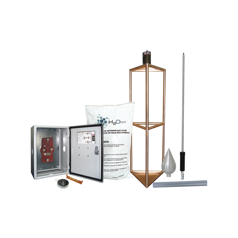 KDA-05 Kit de Pararrayo con Punta con Diámetro de Protección de 300 metros.
