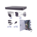 KIT TurboHD 1080p / DVR 16 Canales / 8 Cámaras Bala (exterior 2.8 mm) / 8 Cámaras Eyeball (exterior 2.8 mm) / Transceptores / Conectores / Fuente de Poder Profesional - Toer