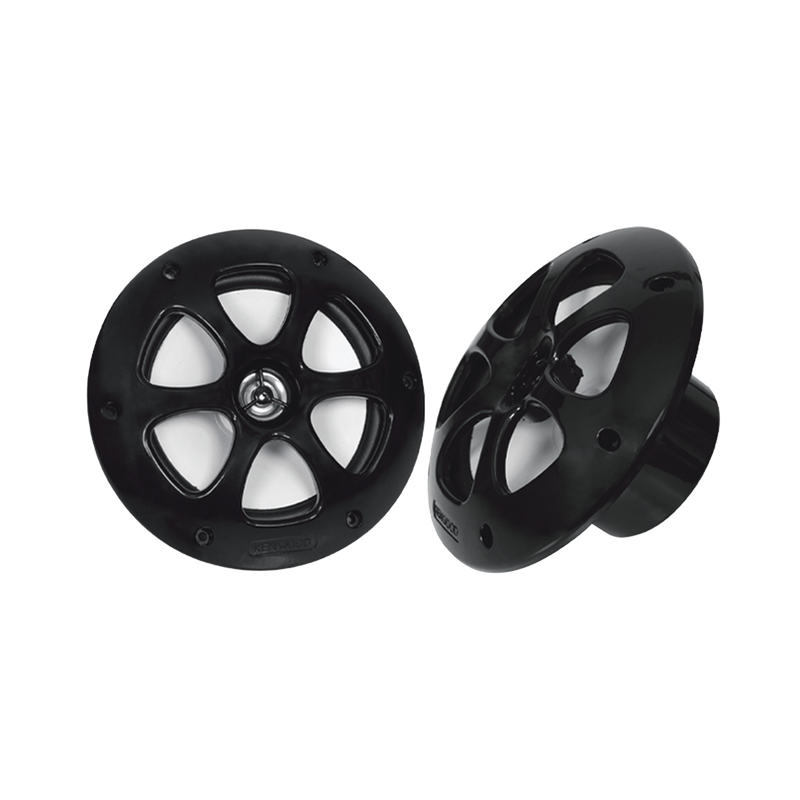 Par de altavoces fabricado en grado marinos en color negro de 6.5  de 100 W de entrada máxima