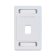 Placa de pared Keystone de 1 salida, color blanco, para jacks Keystone Z-MAX y MAX - Toer