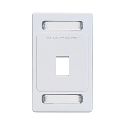 Placa de pared Keystone de 1 salida, color blanco, para jacks Keystone Z-MAX y MAX - Toer