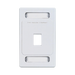 Placa de pared Keystone de 1 salida, color blanco, para jacks Keystone Z-MAX y MAX - Toer