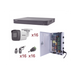 KIT TurboHD 1080p / DVR 16 Canales / 16 Cámaras Bala (exterior 2.8 mm) / Transceptores / Conectores / Fuente de Poder Profesional - Toer