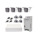 Kit TURBOHD 1080p / DVR 4 Canales / 4 Cámaras con Micrófono Integrado y 101° Visión / Luz Blanca + IR Visión Nocturna / Transceptores / Conectores / Fuente de Poder Profesional Compacta - Toer