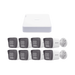 Kit IP 1080p (2 Megapixel) / NVR de 8 Canales con 8 Puertos PoE / 8 Cámaras IP Bala ColorVu Lite y ACUSENSE Lite / Micrófono Integrado - Toer