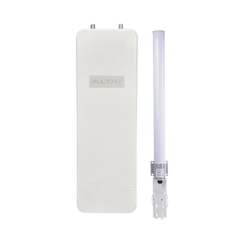 Super Kit WiFi Omnidireccional en 2.4 GHz para WISP, Hasta 300 m de Cobertura, El Kit Incluye Punto de Acceso C1XN+ y Antena Omnidireccional  de 10 dBi, Administración en Nube Gratis con INSIGHTS