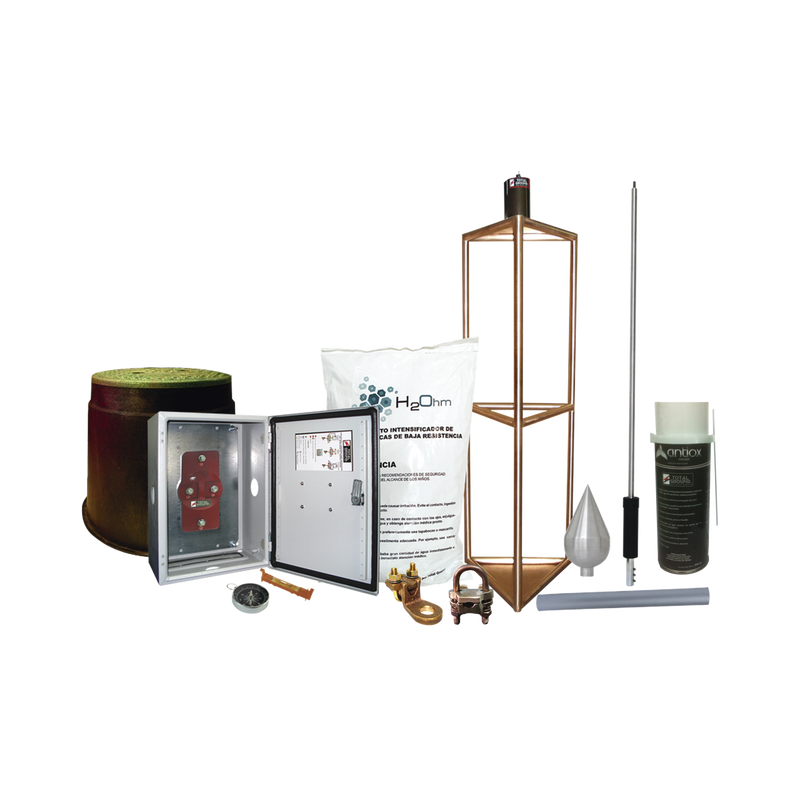 Kit Pararrayo con Accesorios de Instalación en Torre para Protección de 300 m de Diámetro.e