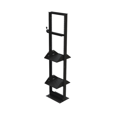 Kit de Rack Estándar 19", 45 UR con 2 Charolas  y PDU (8 tomas). Ideal para UPS y Servidores tipo Torre. - Toer