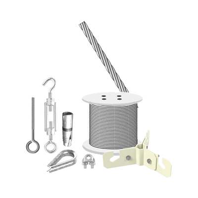 Kit  de Sujeción de Mástil de 6 Metros a Piso de Concreto. - Toer