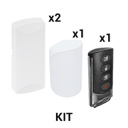 KIT Básico Sensores Inalámbricos - Incluye 2 Contactos Magnéticos, 1 PIR y 1 Llavero - Compatibles con Paneles DSC 433 MHz - Toer