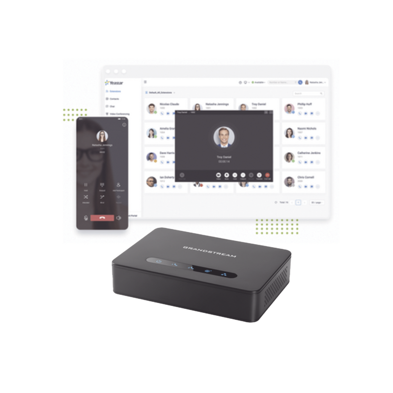 KITYEASTARCLOUD5 Conmutador Cloud Yeastar, 5 extensiones anuales, Gateway FXO para troncal analoga