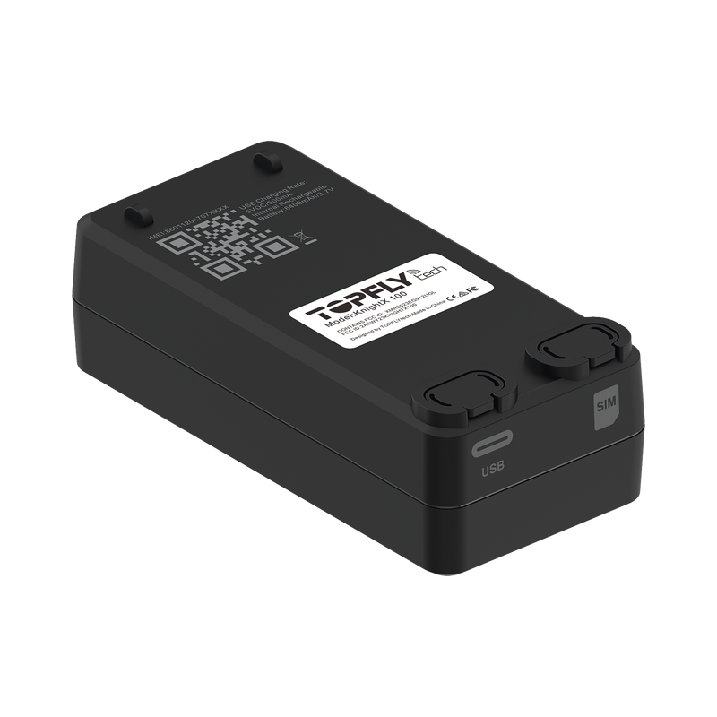 Receptor de Activos en Tiempo Real / KnightX 100 / Batería Recargable / Aplicaciones Amplias / GPS 4G / Botón de Pánico / Sonda de Temperatura Externa Opcional