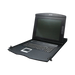 Switch KVM con Monitor de 17"con Teclado y Trackpad para Rack de 1U de Cuatro Postes, 8 Puertos VGA Para Acceder y Controlar Hasta 8 Computadoras Desde una Sola Consola - Toer