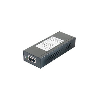 LAS30-57CN-RJ45 Inyector Super Hi-PoE / 56 Vcc / 30 Watts / Para Domos HIKVISION PTZ / IP (-AE / DE) / Soporta 802.3 af /at / Para Aplicaciones de CCTV