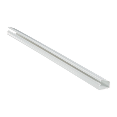Canaleta LD10 de PVC rígido, con cinta adhesiva para instalación sin herramientas, de 38.4 x 24 x 1828.8 mm, Color Blanco - Toer
