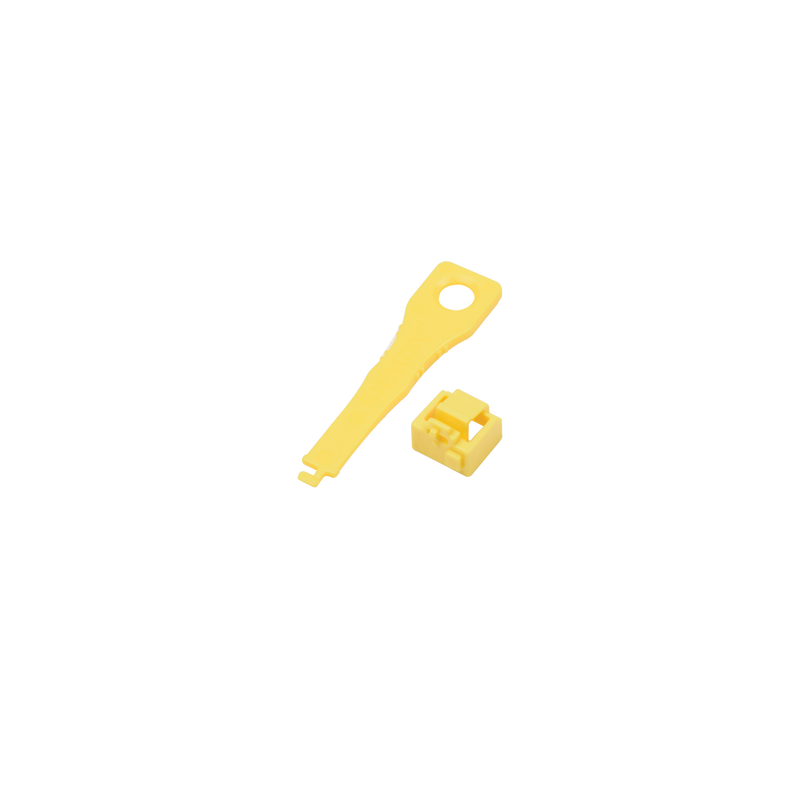 LL-05 Protector de bloqueo LockIT, para salida RJ45, incluye una llave universal, bolsa con 10 piezas
