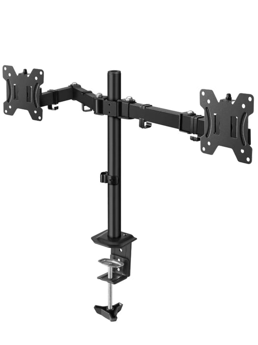 TCE LMG15NB - Soporte de Escritorio para 2 Monitores de 14 a 32" , Carga Máxima 9Kg por brazo , VESA 75x75mm / 100x100mm , Ajuste Inclinación y Rotación