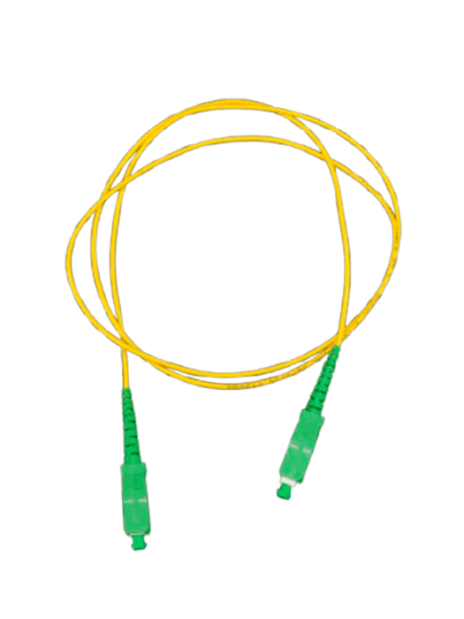 TCE  - LMN-FO-SCA-SCA-01 - Jumper SC-SC Monomodo / APC / Simplex 2 mm / 1 metro / Amarillo