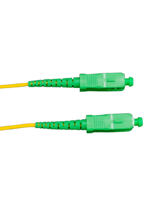 TCE - LMN-FO-SCA-SCA-03 - Jumper SC-SC Monomodo / APC / Simplex 2 mm / 3 metros / Amarillo