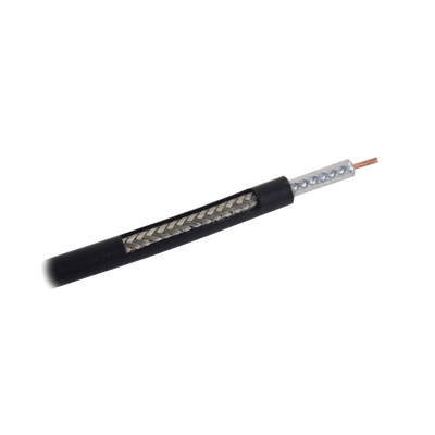 Carrete de 100m, Cable Coaxial RG-58 LMR-195, Baja Pérdida de 50 Ohms, Conductor de Cobre Sólido