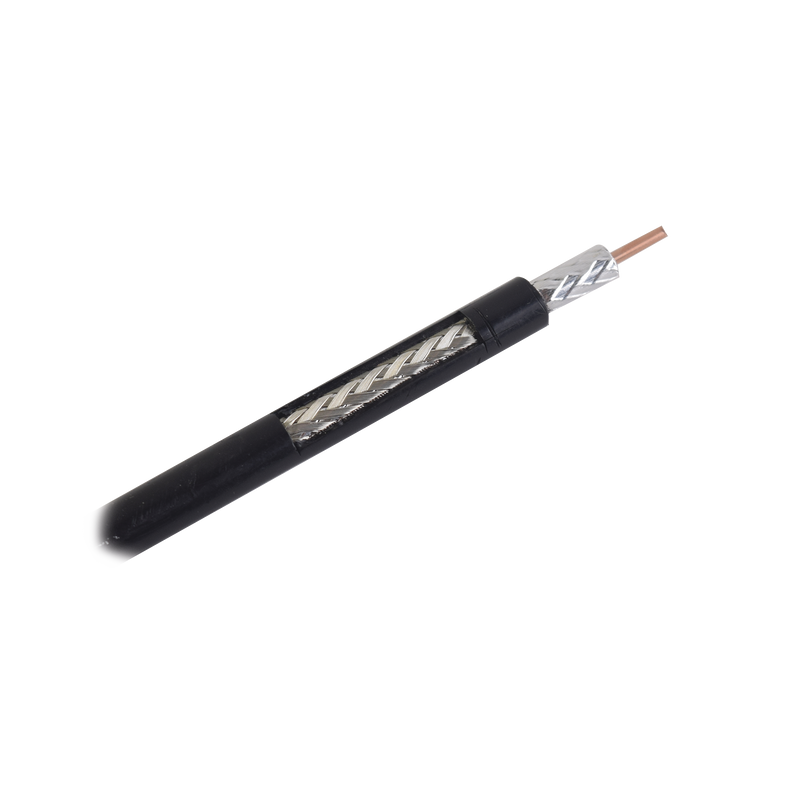 RG-8X, Metro de Cable Coaxial de Baja pérdida, Malla de Aluminio, Conductor Central de Cobre, 50 Ohms