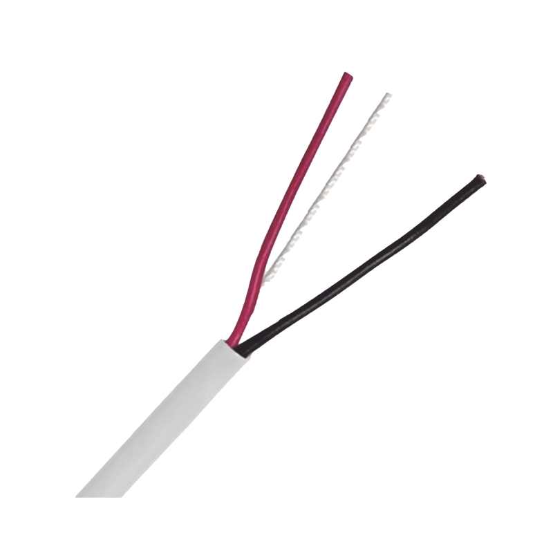 LP218W/1000 Cable 305 Metros: 2 x 18 AWG, Color Blanco, CM, Para Sistemas de Seguridad y Alarmas