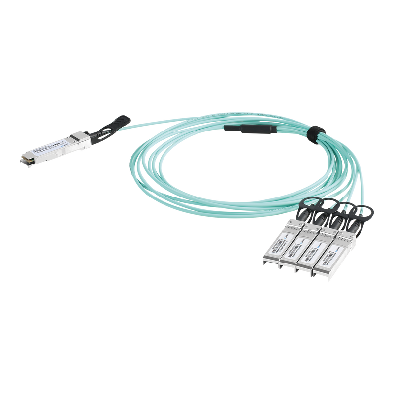 LP-AOC-40G-4X10G-1M Cable AOC QSFP+ de 40 Gbps a 4x 10 Gbps / Cable de fibra óptica Activo / Longitud: 1 metro