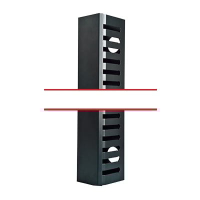 Organizador de Cable Vertical de 24 Unidades Rack, Compatible con Rack EIRL5524