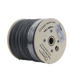 Carrete de 2 km de Fibra Óptica Drop Plana, Interior/Exterior G.657A2 Monomodo de 2 hilos (bifibra), Dieléctrica, Forro Negro,  (No Soporta Conectores Mecánicos) - Toer