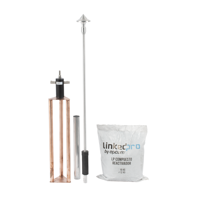 LP-EPC-50D Punta Pararrayo de Aluminio de 50 m de Diámetro de Protección