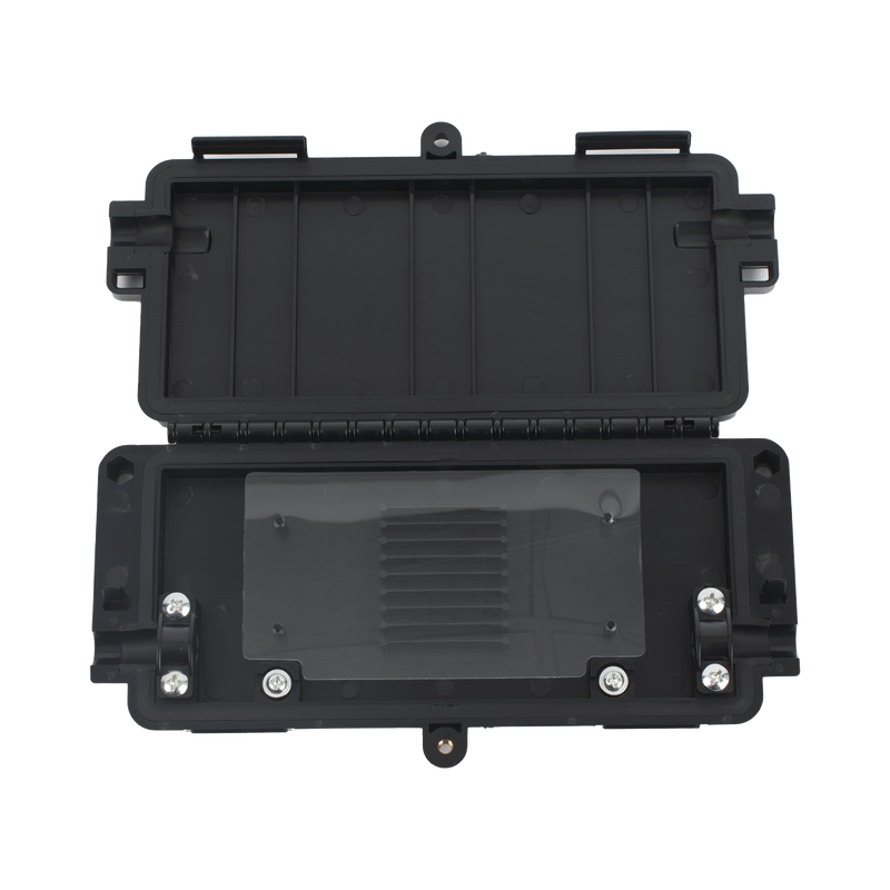 Cierre de Empalme Horizontal Hasta 8 Fusiones de Fibra Óptica, Interior/Exterior, IP65