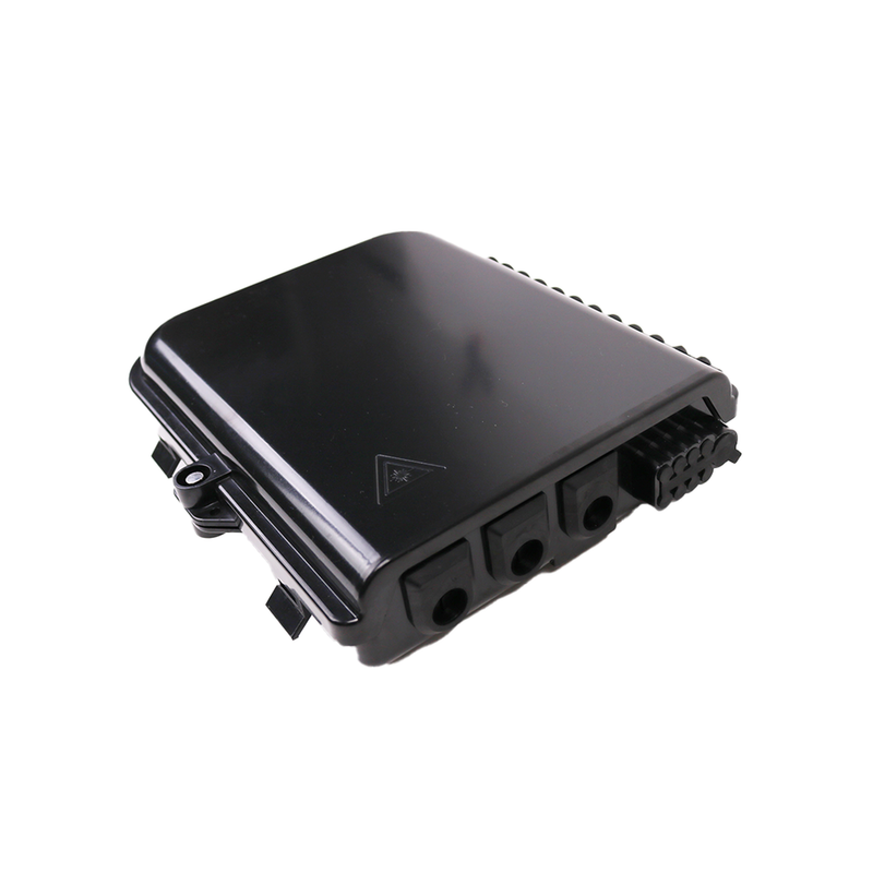 LP-FAT08-3 Cierre de Empalme para 24 fusiones de fibra óptica, Interior/Exterior, 3 Entradas para Cable Ø 6-12mm, con 8 acopladores SC/APC y splitter 1x8 SC/APC Incluido, IP65