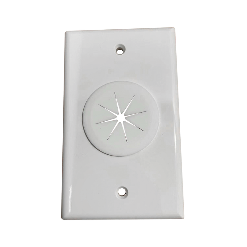 Placa de Pared, con Orificio y Grommet, Ideal para pasar cables